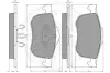 Комплект тормозных колодок, дисковый тормоз OPTIMAL 10348 (фото 3)