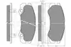 Комплект тормозных колодок, дисковый тормоз OPTIMAL 10376 (фото 3)