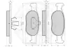 Комплект тормозных колодок, дисковый тормоз OPTIMAL 10389 (фото 2)