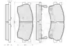 Комплект тормозных колодок, дисковый тормоз OPTIMAL 10477 (фото 3)