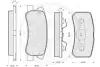 Комплект тормозных колодок, дисковый тормоз OPTIMAL 10537 (фото 3)