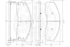 Комплект тормозных колодок, дисковый тормоз OPTIMAL 12024 (фото 2)
