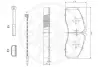 Комплект тормозных колодок, дисковый тормоз OPTIMAL 12026 (фото 3)