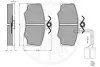 Комплект тормозных колодок, дисковый тормоз OPTIMAL 12055 (фото 3)