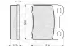 Комплект тормозных колодок, дисковый тормоз OPTIMAL 12059 (фото 3)