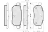 Комплект тормозных колодок, дисковый тормоз OPTIMAL 12061 (фото 3)