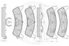Комплект тормозных колодок, дисковый тормоз OPTIMAL 12102 (фото 2)