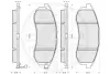 Комплект тормозных колодок, дисковый тормоз OPTIMAL 12117 (фото 3)