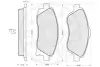 Комплект тормозных колодок, дисковый тормоз OPTIMAL 12126 (фото 3)