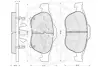 Комплект тормозных колодок, дисковый тормоз OPTIMAL 12147 (фото 3)
