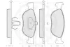 Комплект тормозных колодок, дисковый тормоз OPTIMAL 12180 (фото 3)