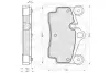 Комплект тормозных колодок, дисковый тормоз OPTIMAL 12186 (фото 3)