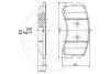 Комплект тормозных колодок, дисковый тормоз OPTIMAL 12193 (фото 3)