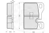 Комплект тормозных колодок, дисковый тормоз OPTIMAL 12196 (фото 2)