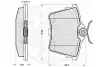Комплект тормозных колодок, дисковый тормоз OPTIMAL 12215 (фото 3)