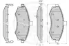 Комплект тормозных колодок, дисковый тормоз OPTIMAL 12219 (фото 3)
