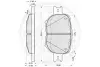 Комплект тормозных колодок, дисковый тормоз OPTIMAL 12258 (фото 3)