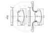 Комплект тормозных колодок, дисковый тормоз OPTIMAL 12298 (фото 3)