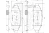 Комплект тормозных колодок, дисковый тормоз OPTIMAL 12346 (фото 3)