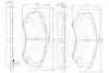 Комплект тормозных колодок, дисковый тормоз OPTIMAL 12381 (фото 3)