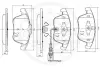 Комплект тормозных колодок, дисковый тормоз OPTIMAL 12440 (фото 3)