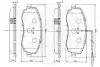 Комплект тормозных колодок, дисковый тормоз OPTIMAL 12467 (фото 3)
