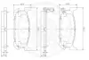 Комплект тормозных колодок, дисковый тормоз OPTIMAL 12489 (фото 3)