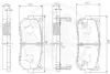 Комплект тормозных колодок, дисковый тормоз OPTIMAL 12494 (фото 3)