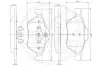 Комплект тормозных колодок, дисковый тормоз OPTIMAL 12503 (фото 3)