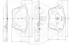 Комплект тормозных колодок, дисковый тормоз OPTIMAL 12511 (фото 3)