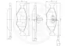 Комплект тормозных колодок, дисковый тормоз OPTIMAL 12530 (фото 3)