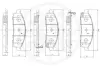 Комплект тормозных колодок, дисковый тормоз OPTIMAL 12537 (фото 3)