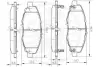 Комплект тормозных колодок, дисковый тормоз OPTIMAL 12544 (фото 3)