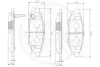 Комплект тормозных колодок, дисковый тормоз OPTIMAL 12563 (фото 3)