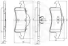 Комплект тормозных колодок, дисковый тормоз OPTIMAL 12566 (фото 3)