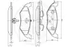 Комплект тормозных колодок, дисковый тормоз OPTIMAL 12571 (фото 3)