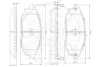 Комплект тормозных колодок, дисковый тормоз OPTIMAL 12574 (фото 3)