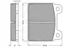 Комплект тормозных колодок, дисковый тормоз OPTIMAL 2110 (фото 3)