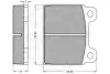 Комплект тормозных колодок, дисковый тормоз OPTIMAL 2131 (фото 3)