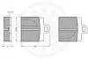 Комплект тормозных колодок, дисковый тормоз OPTIMAL 2137 (фото 2)