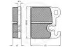 Комплект тормозных колодок, дисковый тормоз OPTIMAL 2369 (фото 2)