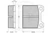 Комплект тормозных колодок, дисковый тормоз OPTIMAL 2375 (фото 3)