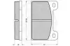 Комплект тормозных колодок, дисковый тормоз OPTIMAL 2376 (фото 2)