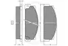 Комплект тормозных колодок, дисковый тормоз OPTIMAL 3447 (фото 2)
