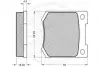 Комплект тормозных колодок, дисковый тормоз OPTIMAL 5157 (фото 2)
