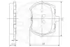 Комплект тормозных колодок, дисковый тормоз OPTIMAL 6120 (фото 3)