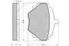 Комплект тормозных колодок, дисковый тормоз OPTIMAL 6551 (фото 3)