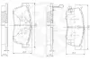 Комплект тормозных колодок, дисковый тормоз OPTIMAL 72411 (фото 3)