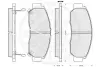 Комплект тормозных колодок, дисковый тормоз OPTIMAL 74712 (фото 3)