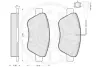 Комплект тормозных колодок, дисковый тормоз OPTIMAL 85801 (фото 3)